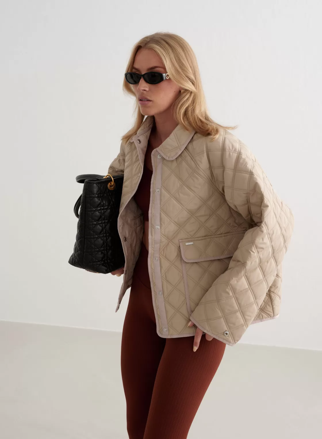 AIM’N Quilted Femme Jacket Beige Best