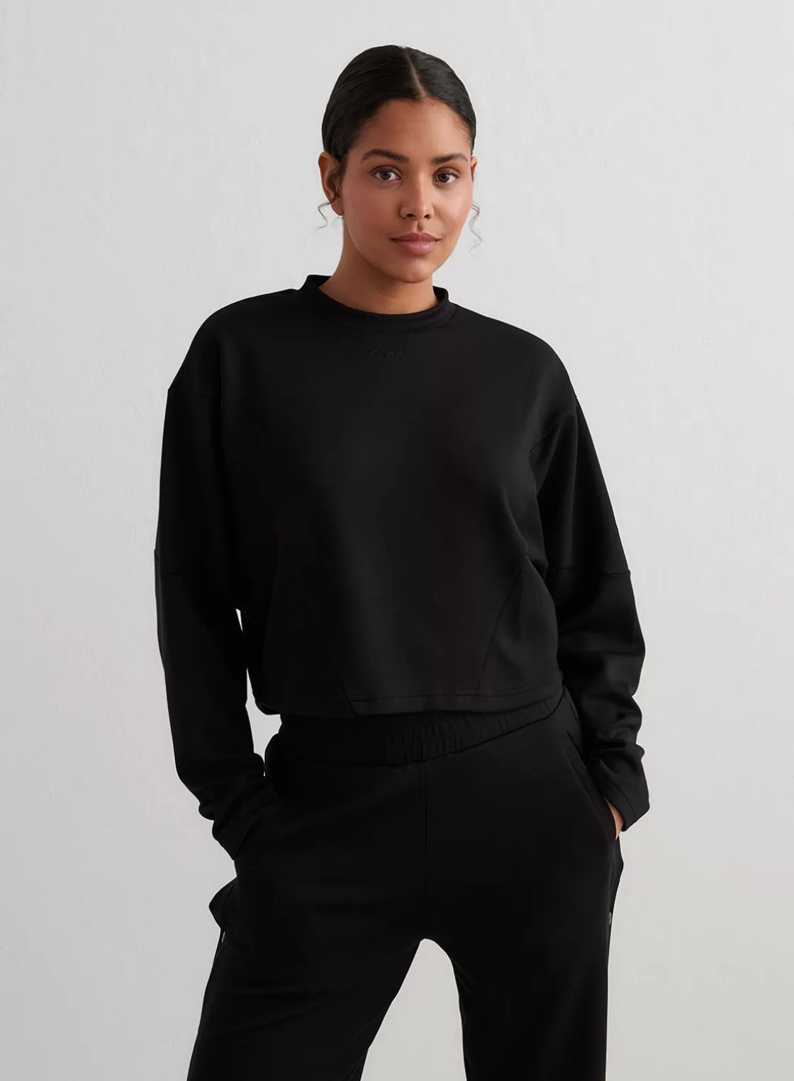 AIM’N Comfy Block Sweatshirt Black Flash Sale