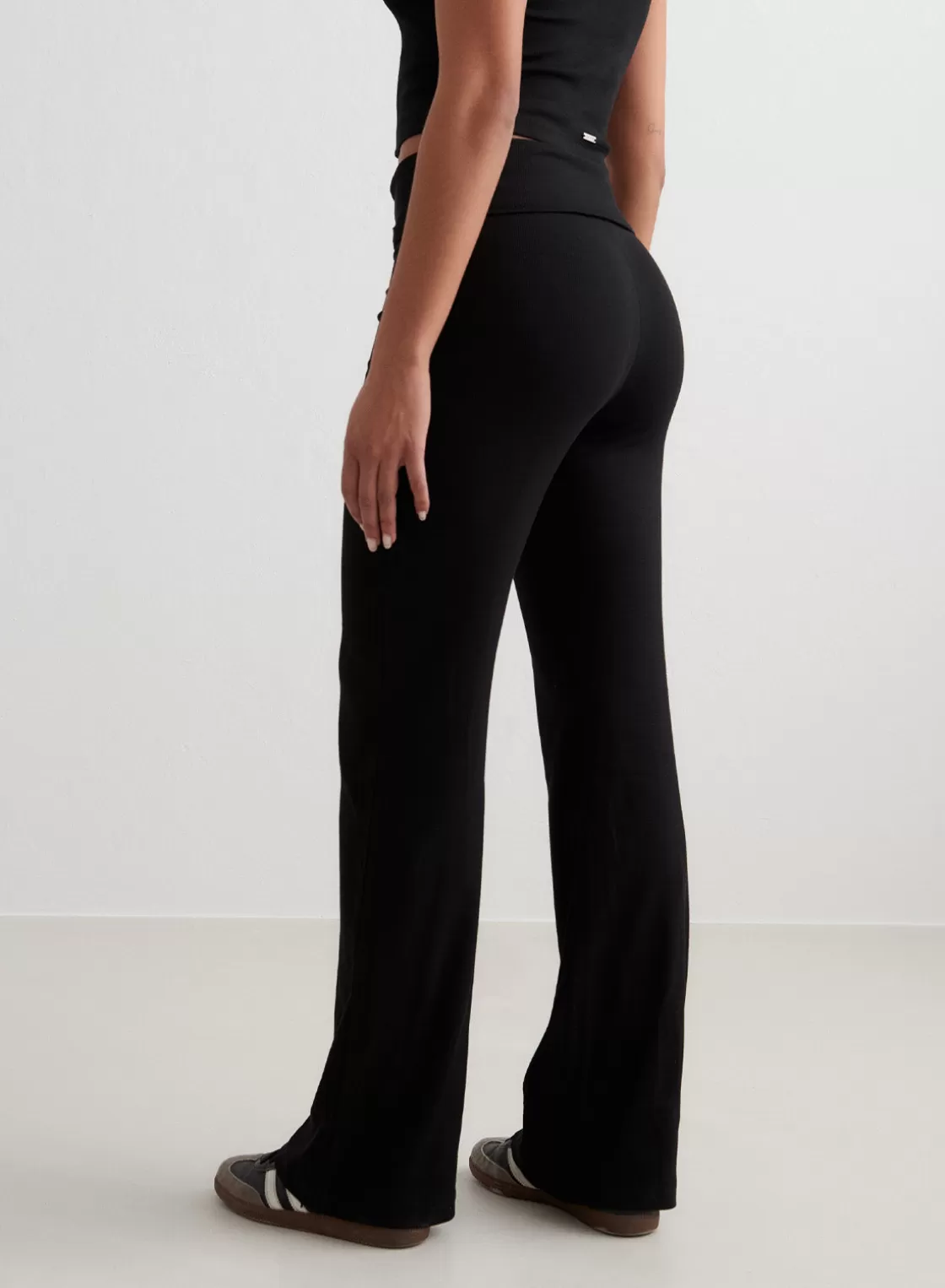 AIM’N Ease Ribbed Pants Black Fashion