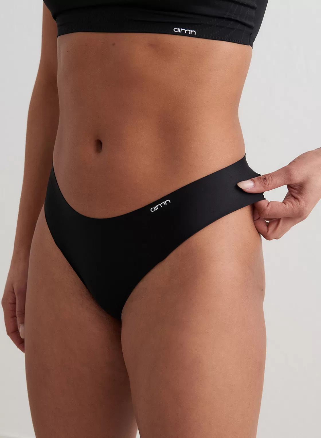 AIM’N Invisible Brief 3-pack Black Cheap