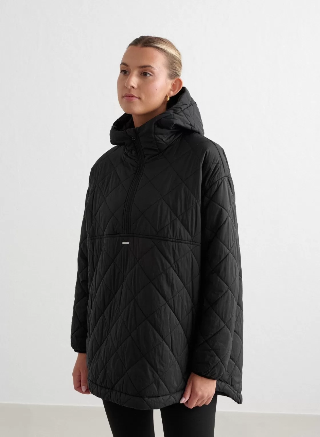 AIM’N Oversized Quilted Anorak Black Store