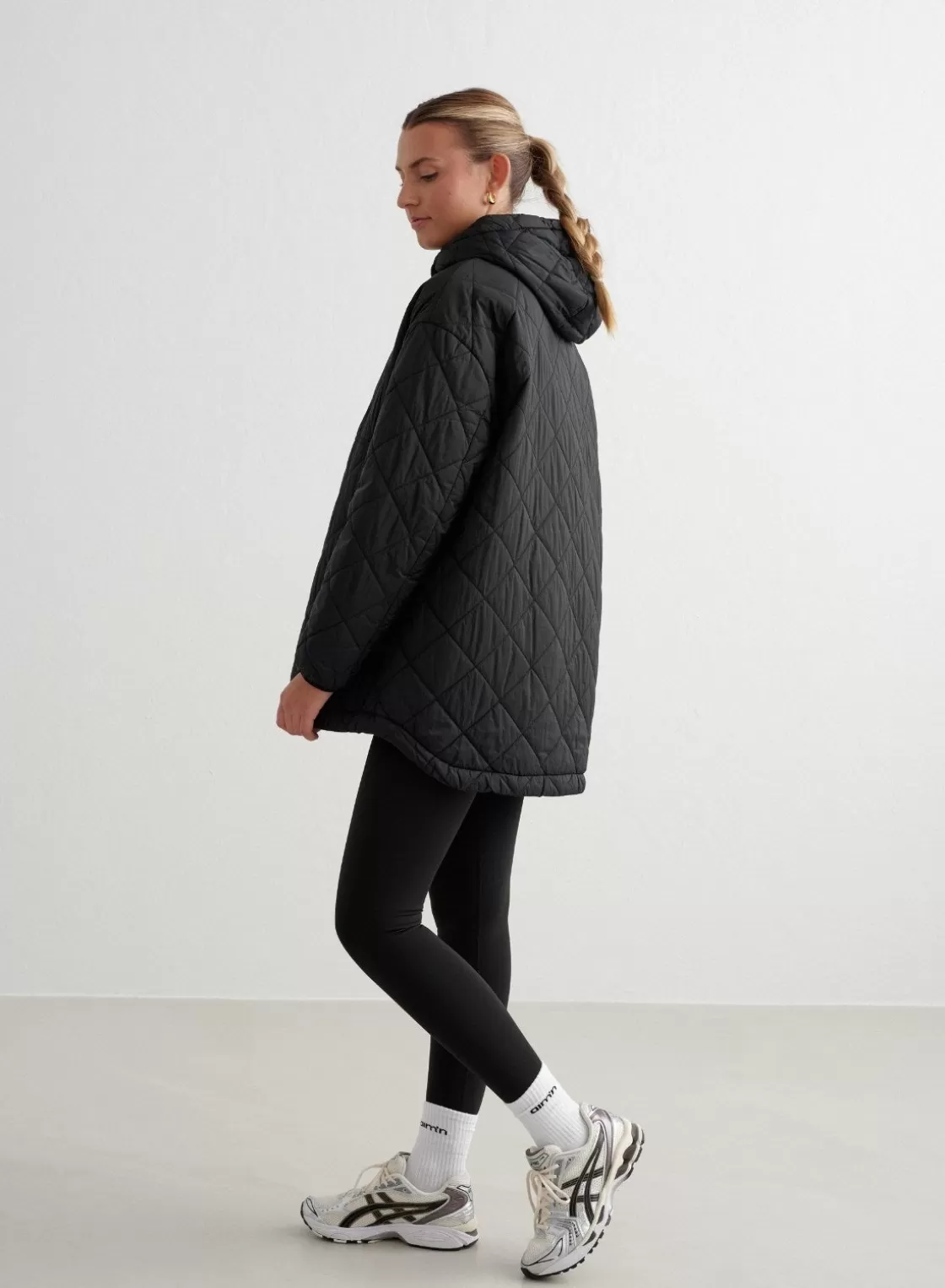 AIM’N Oversized Quilted Anorak Black Store