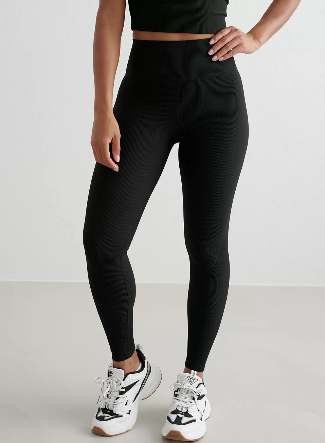 AIM’N Ribbed Performance Tights Black Best