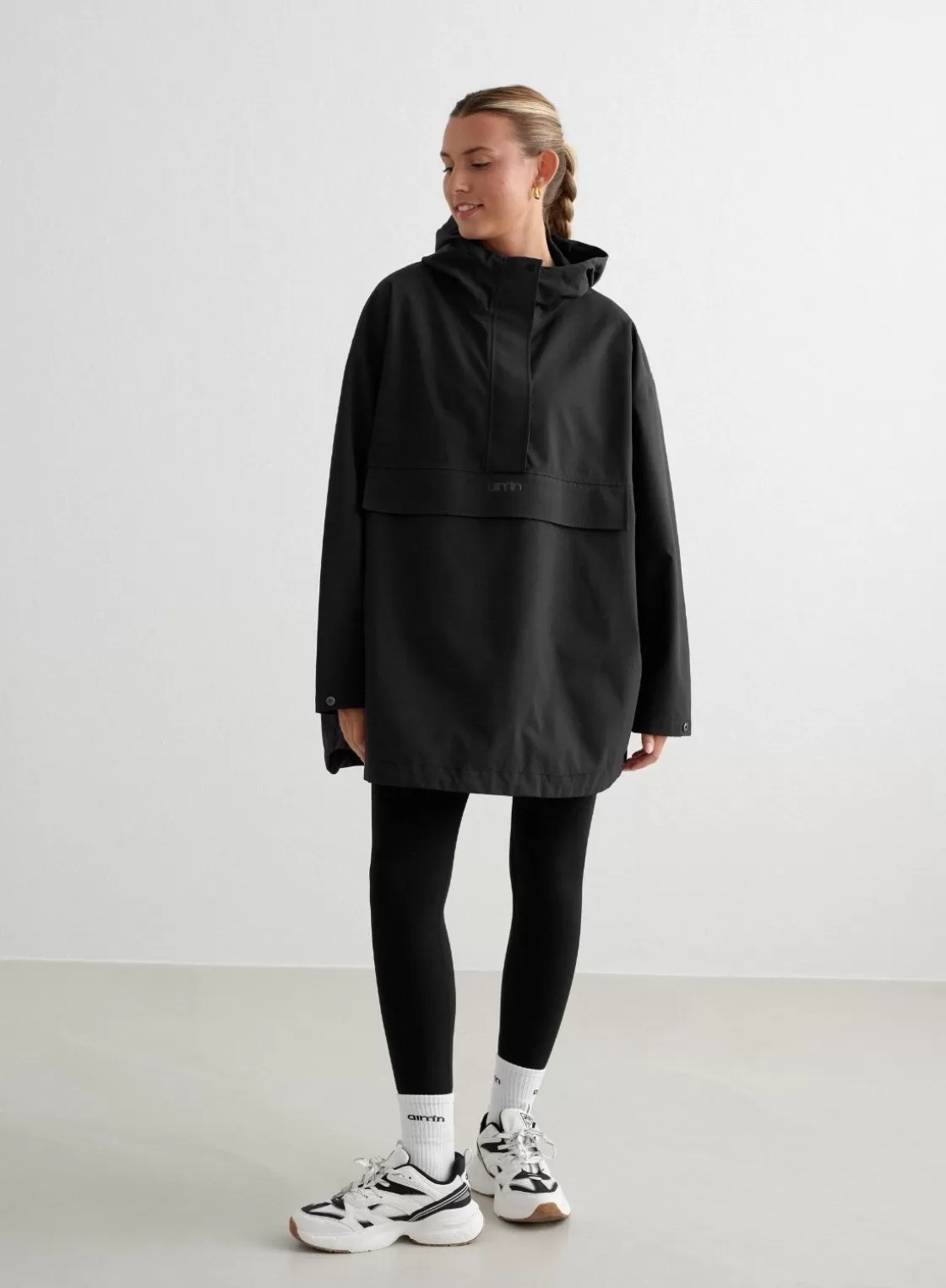 AIM’N Waterproof Oversized Anorak Black Cheap