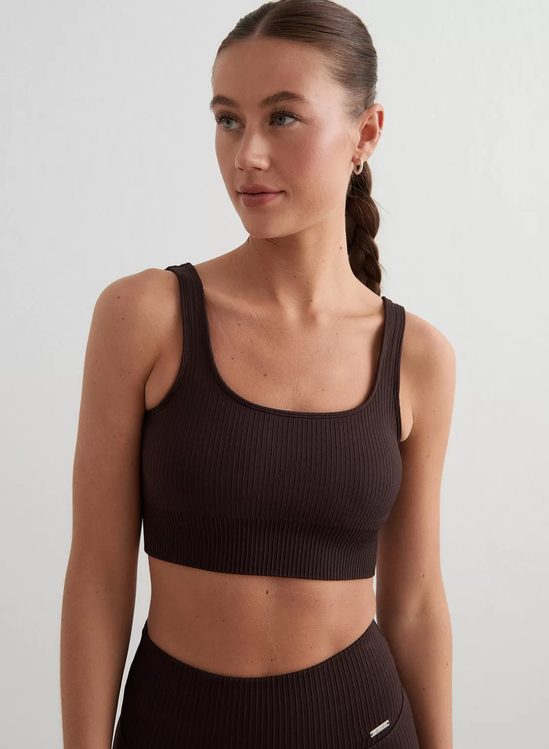 AIM’N Ribbed Seamless Bra Cacao Hot