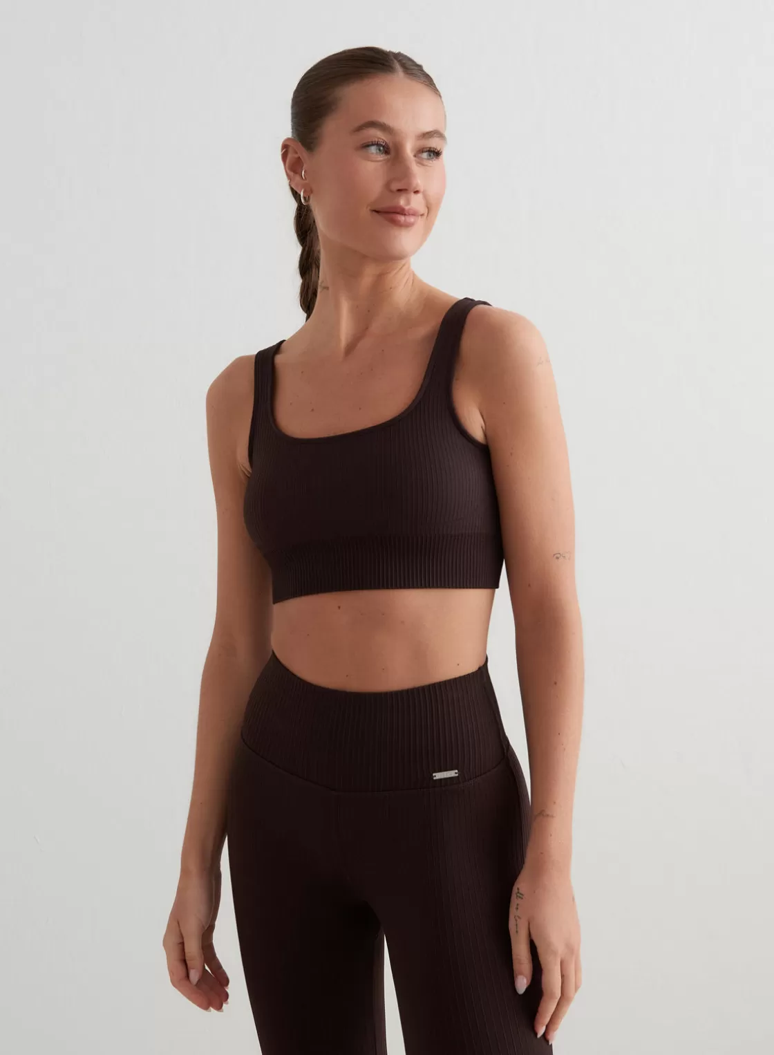 AIM’N Ribbed Seamless Bra Cacao Hot