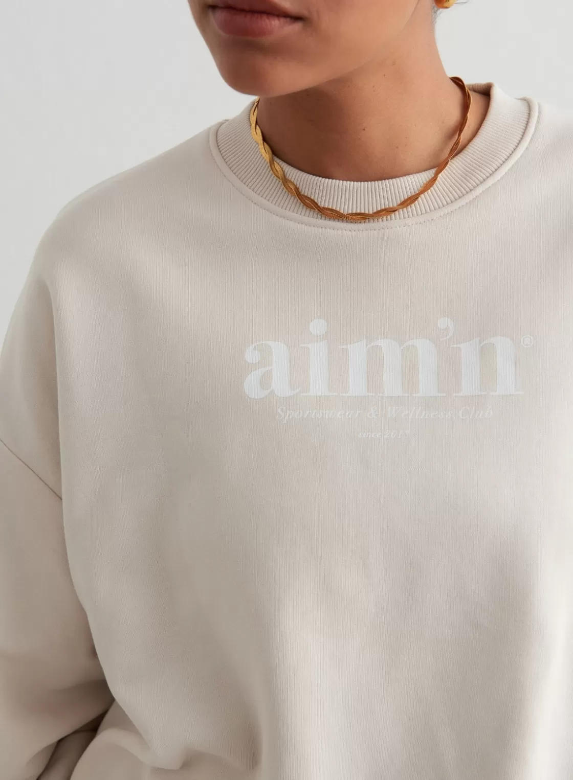 AIM’N Club Terry Sweatshirt Clay New