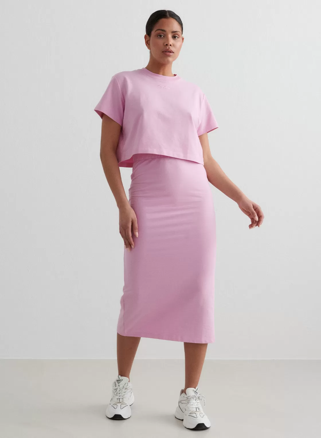 AIM’N French Terry Skirt Cotton candy Sale