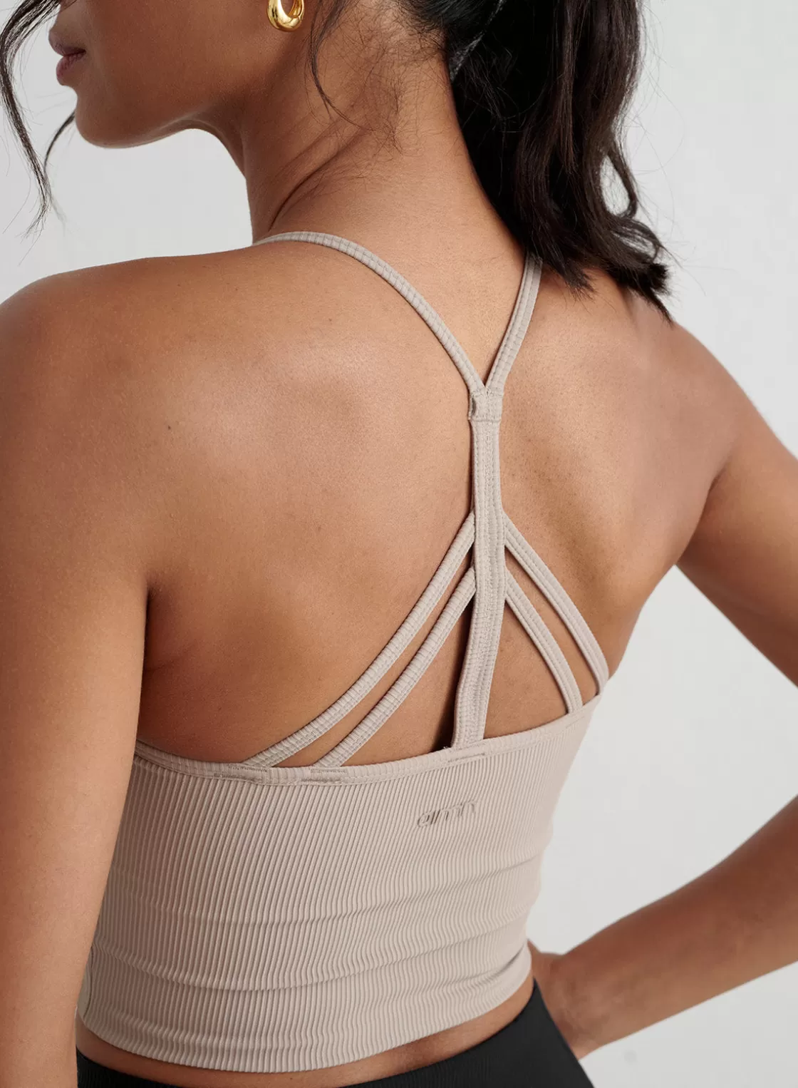 AIM’N Ribbed Performance Bralette Dark clay Best