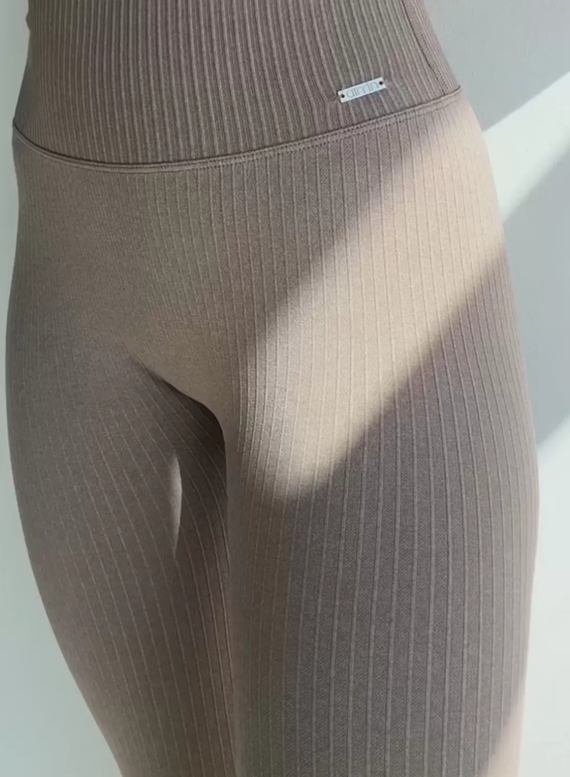 AIM’N Ribbed Seamless Tights Espresso Flash Sale