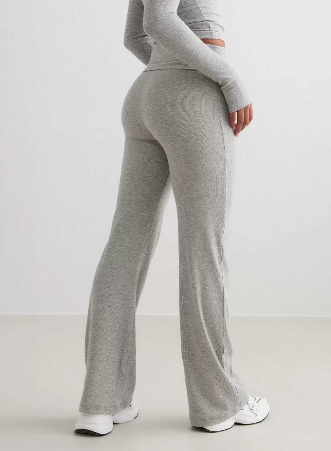 AIM’N Ease Ribbed Pants Grey melange Best