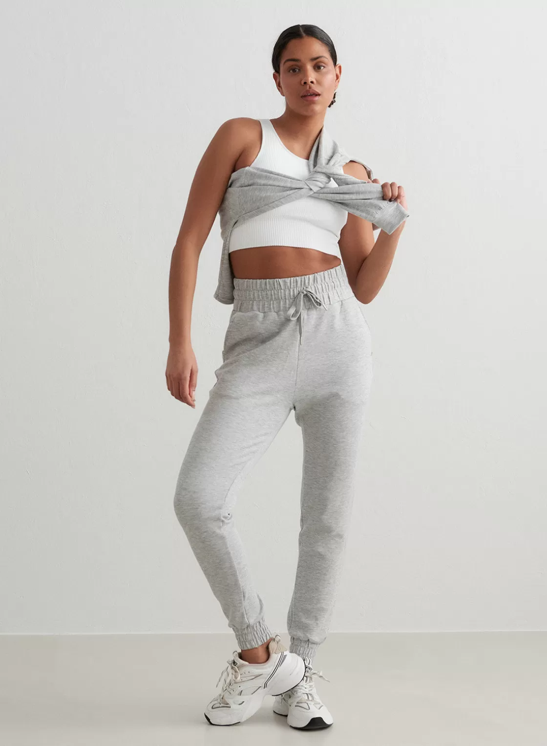 AIM’N Melange Comfy Sweatpants Light Grey Store