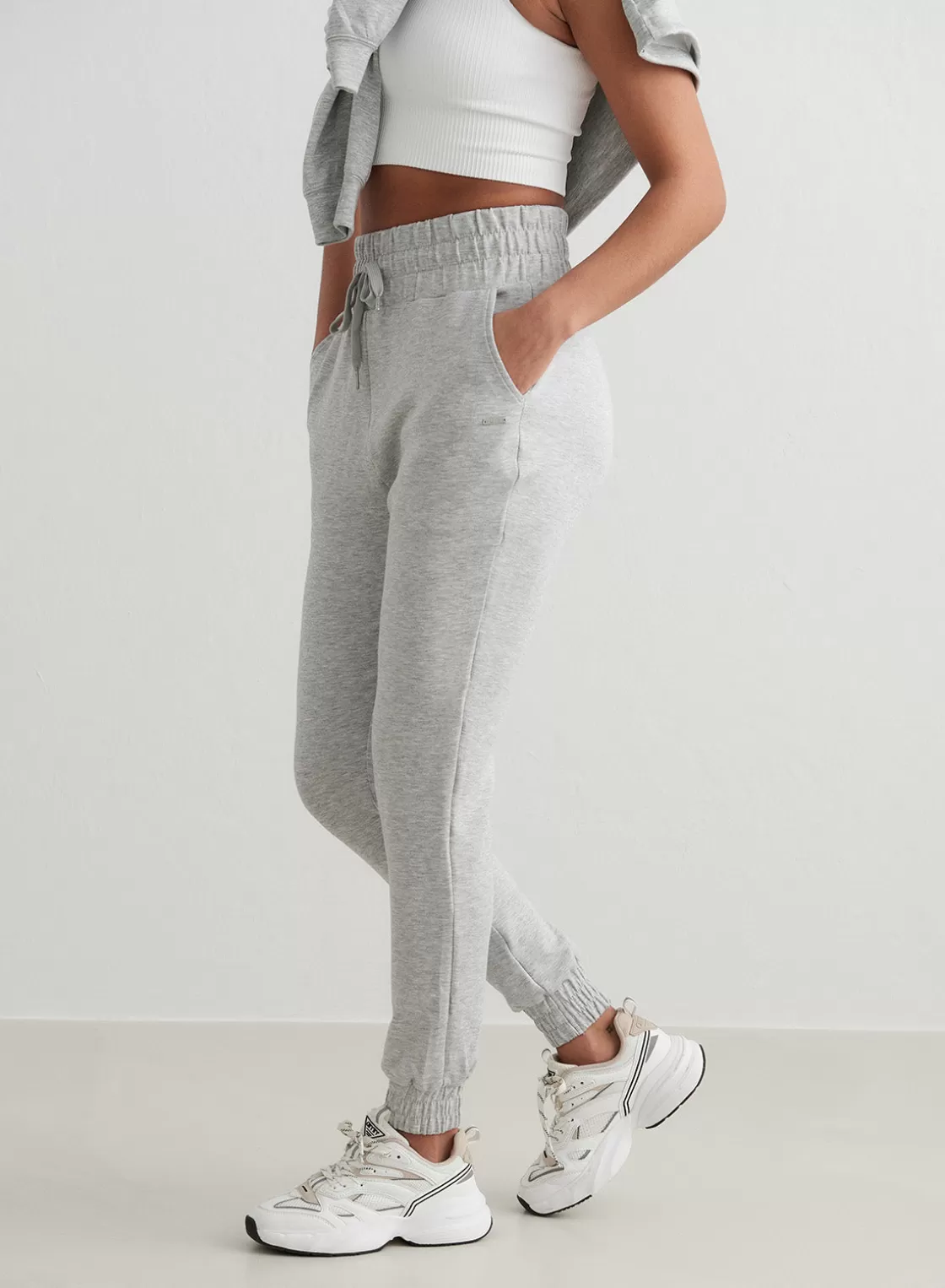 AIM’N Melange Comfy Sweatpants Light Grey Store