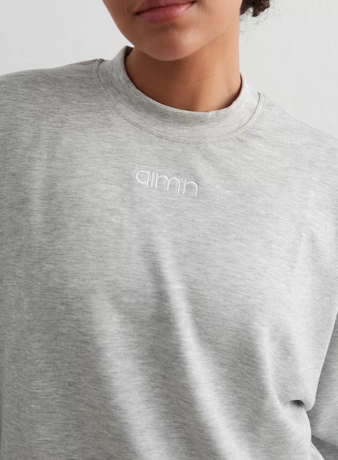 AIM’N Melange Comfy Sweatshirt Light Grey Flash Sale