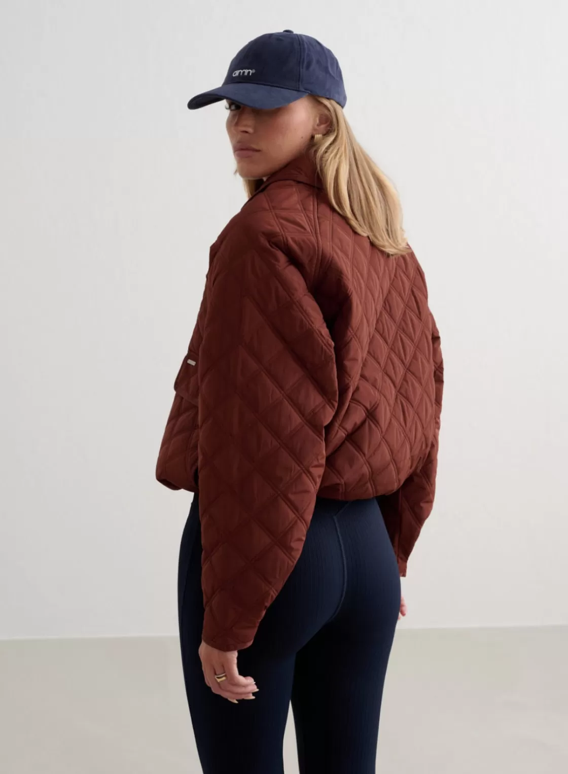 AIM’N Quilted Femme Jacket Mahogany Outlet