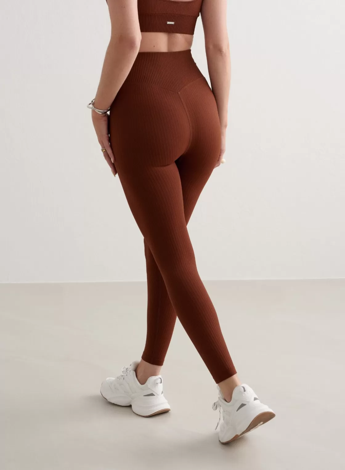 AIM’N Ribbed Seamless Tights Mahogany Outlet