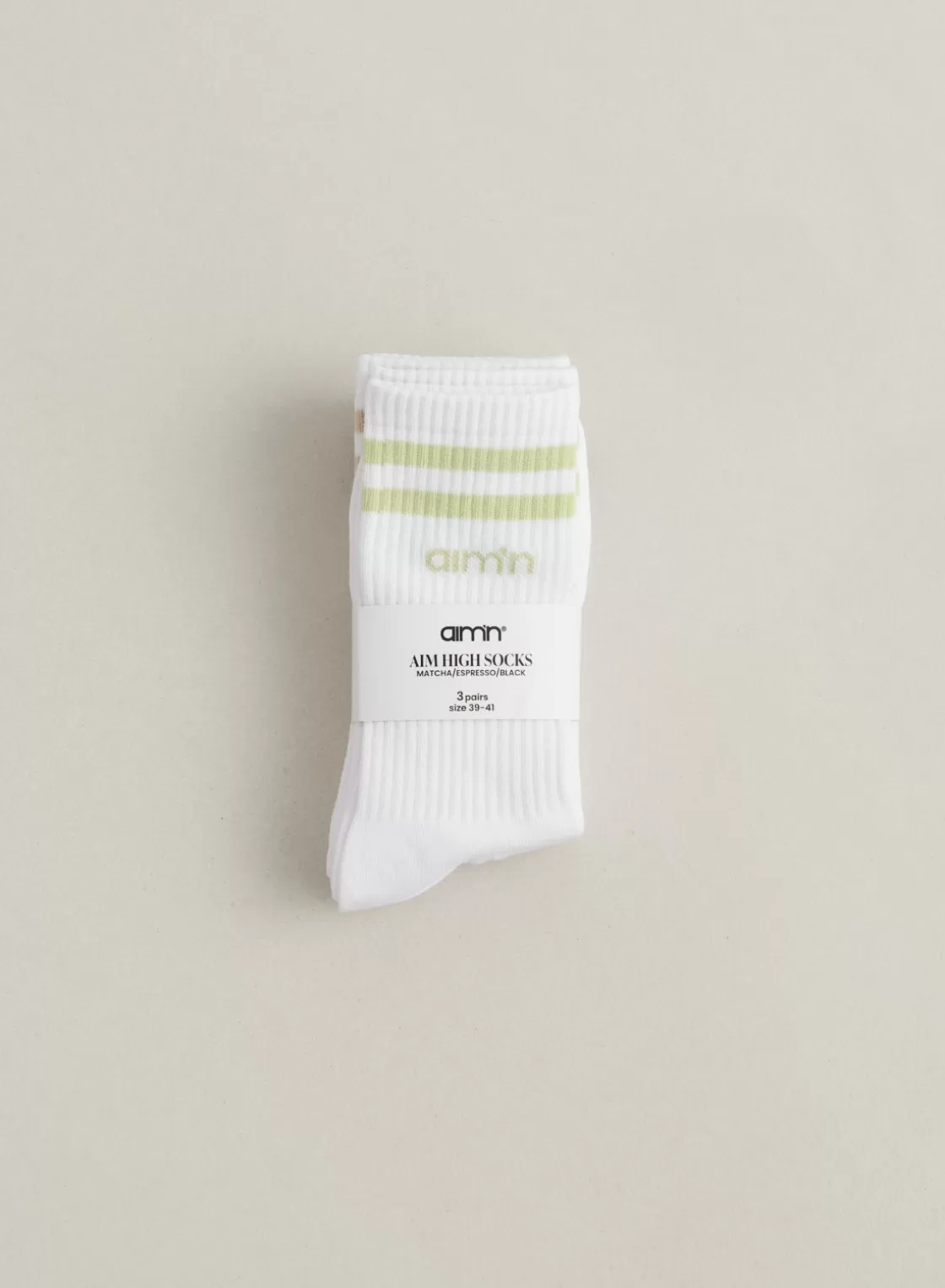 AIM’N Aim High Socks 3-Pack Matcha Best Sale