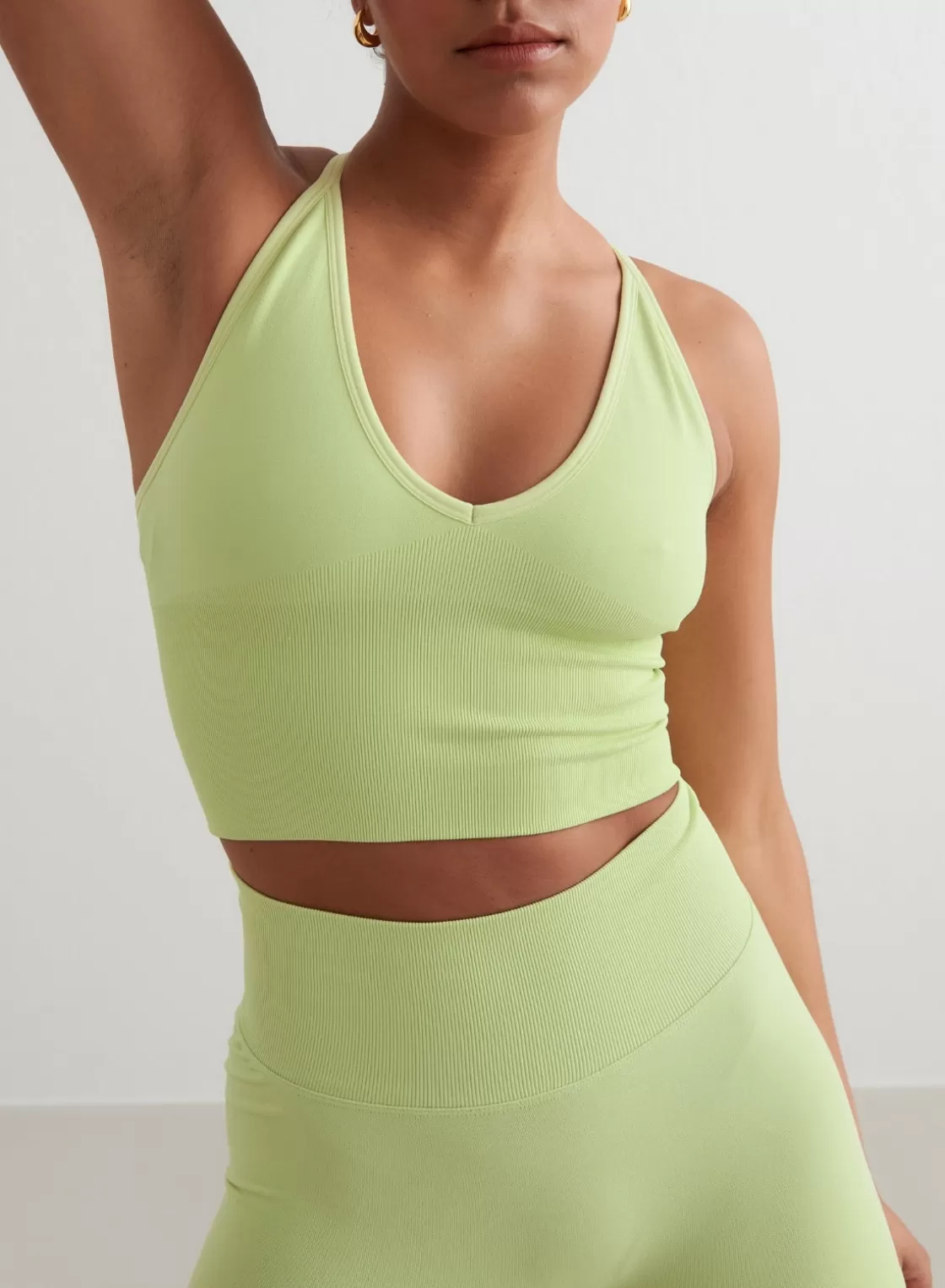 AIM’N Shape Seamless Cross Back Bralette Matcha Shop