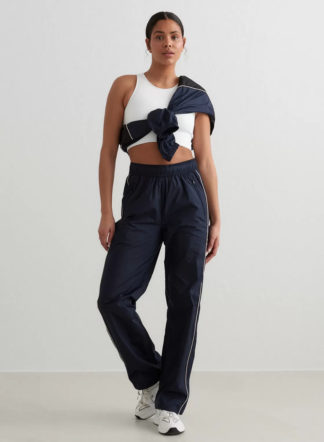 AIM’N Navy Balance Windstopper Tracksuit Pants Online