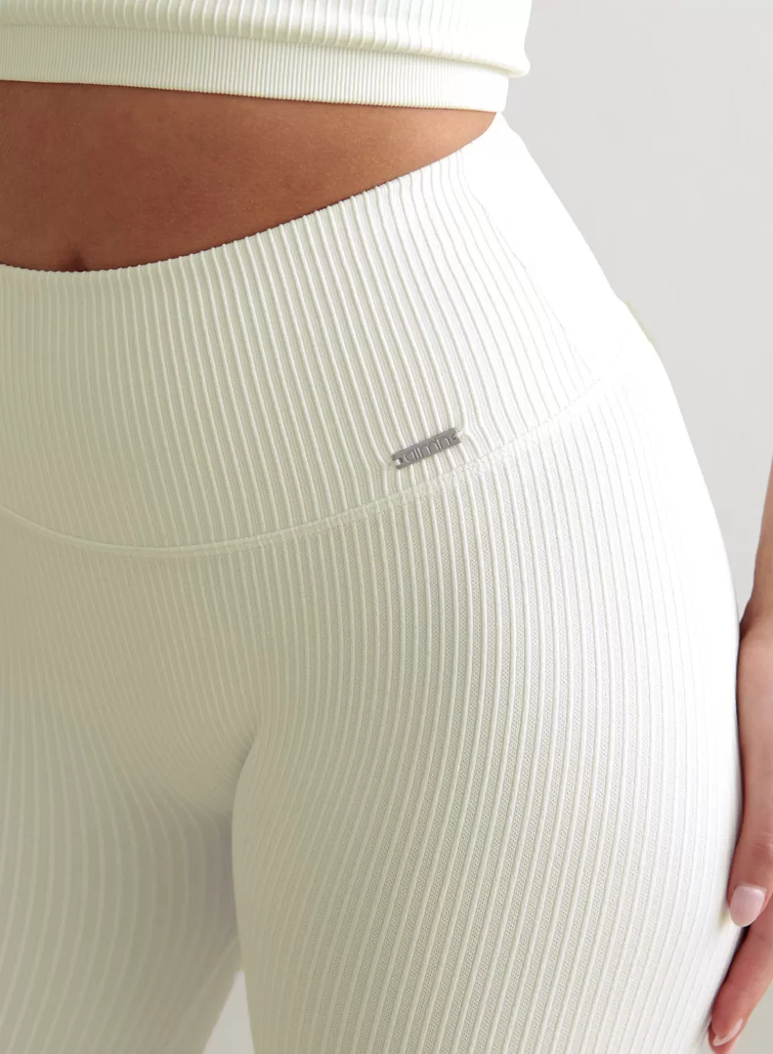 AIM’N Off-White Ribbed Seamless Biker Shorts Off white Outlet