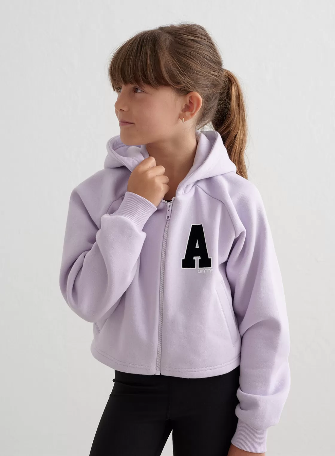 AIM’N Young Sweat Zip Hood Pale lavender Discount