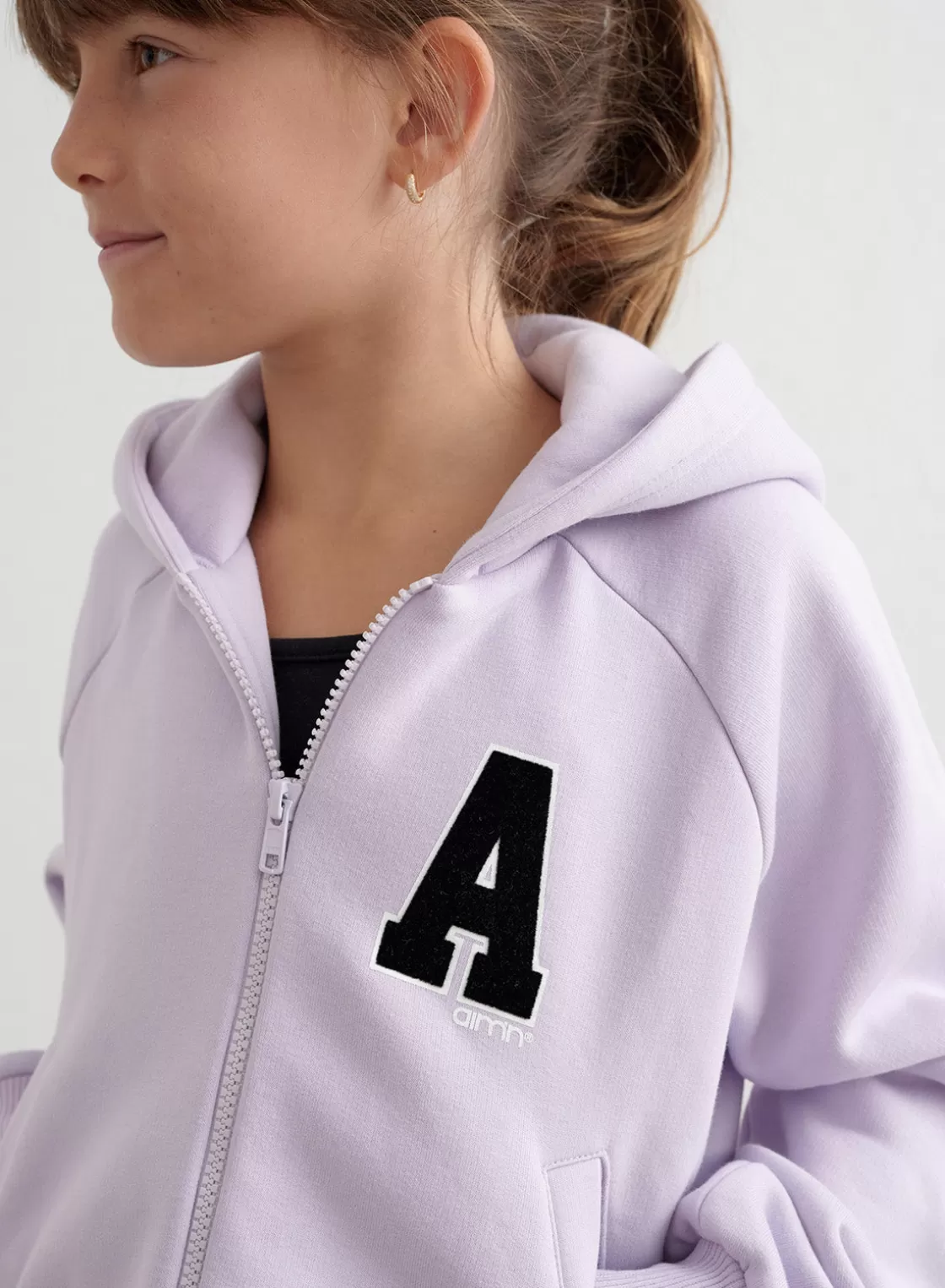 AIM’N Young Sweat Zip Hood Pale lavender Discount