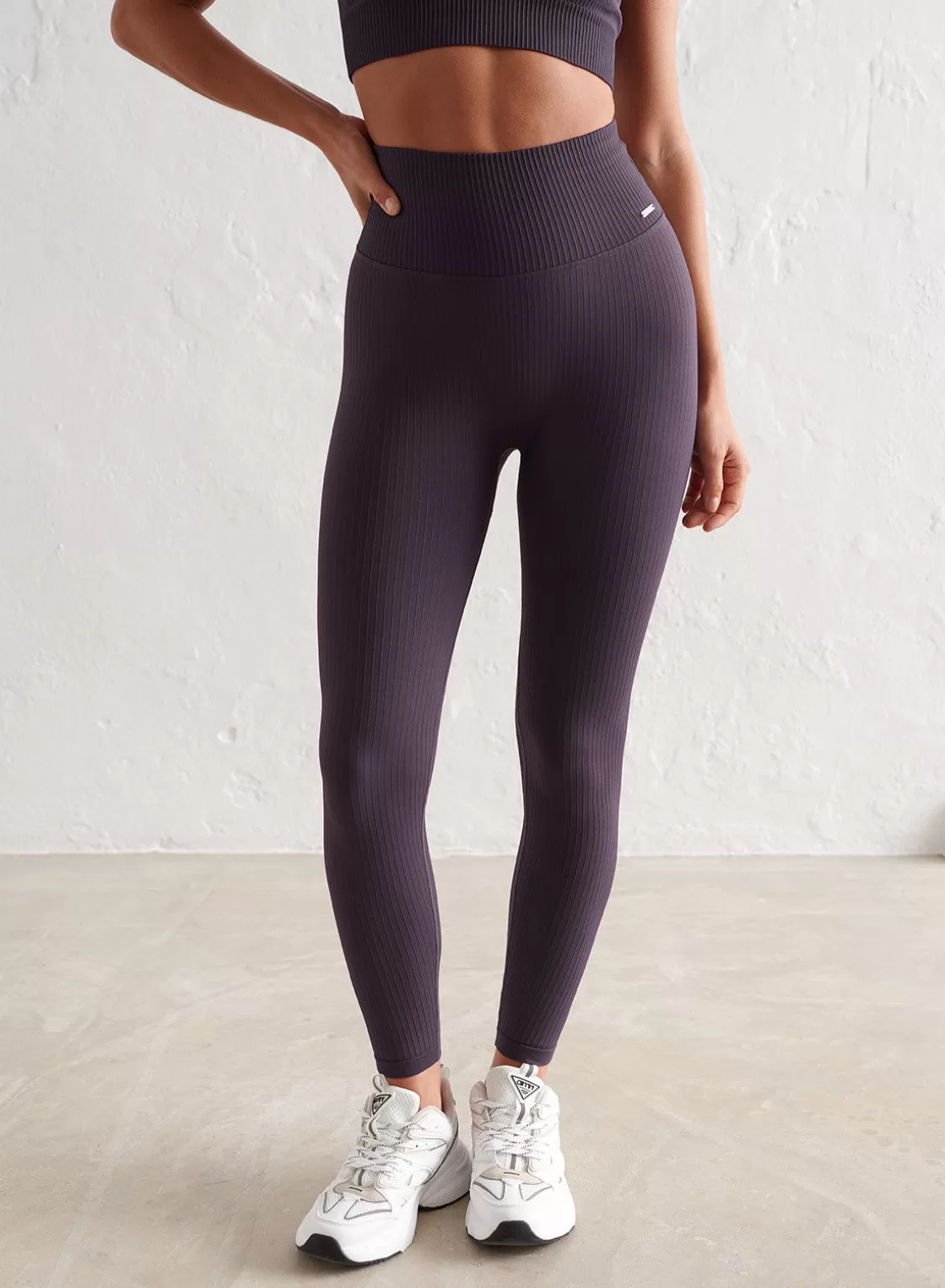 AIM’N Ribbed Seamless Tights Plum Best