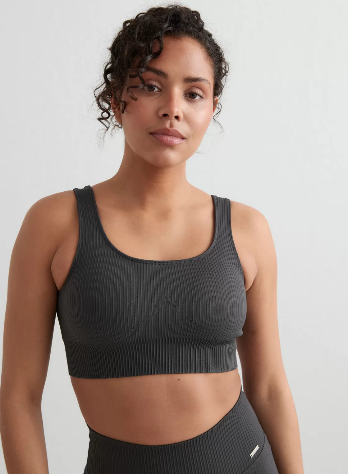 AIM’N Ribbed Seamless Bra Shadow grey Clearance