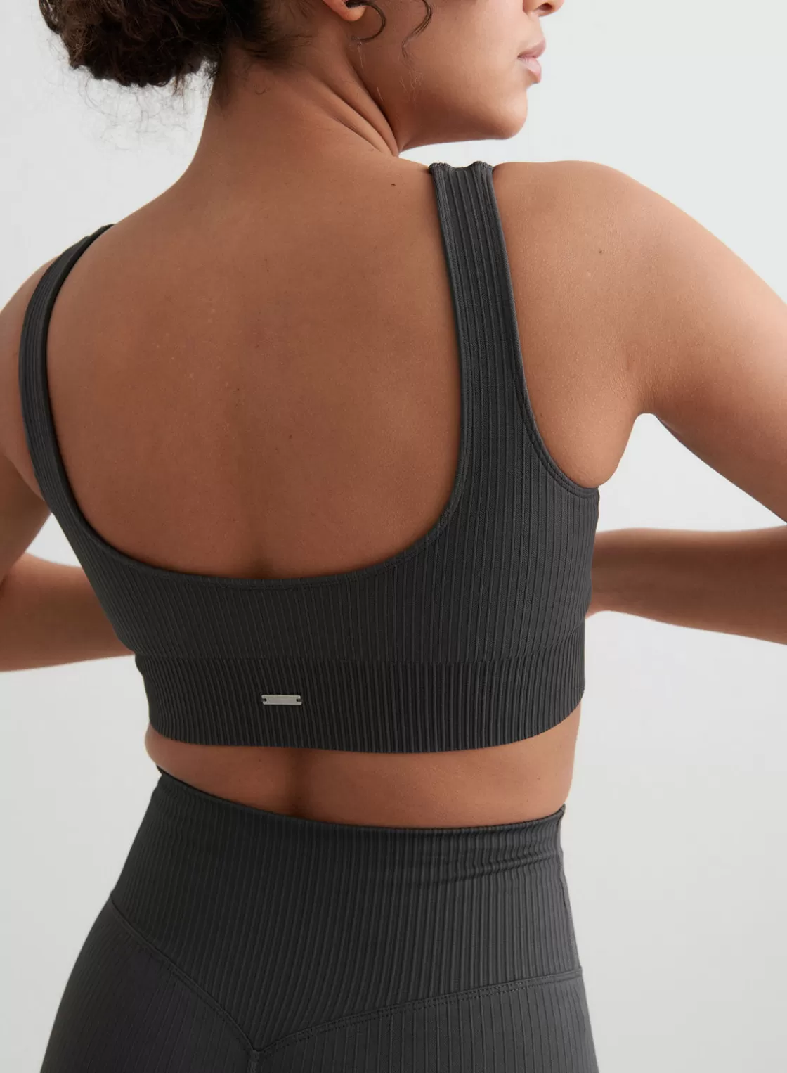 AIM’N Ribbed Seamless Bra Shadow grey Clearance