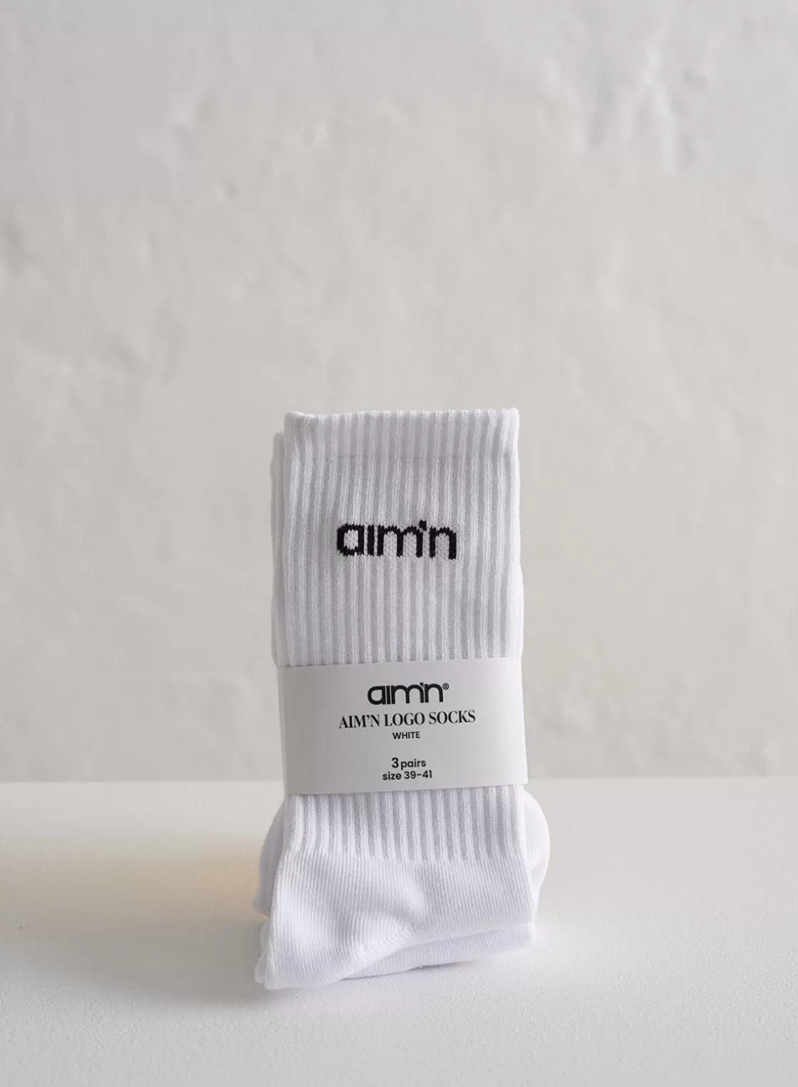 AIM’N Aim'n Logo Socks 3-pack White Sale