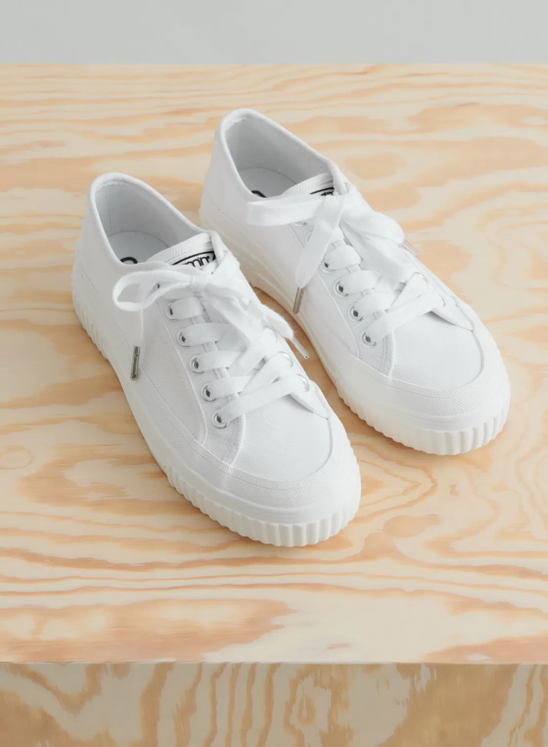 AIM’N Cotton Canvas Sneakers White Online