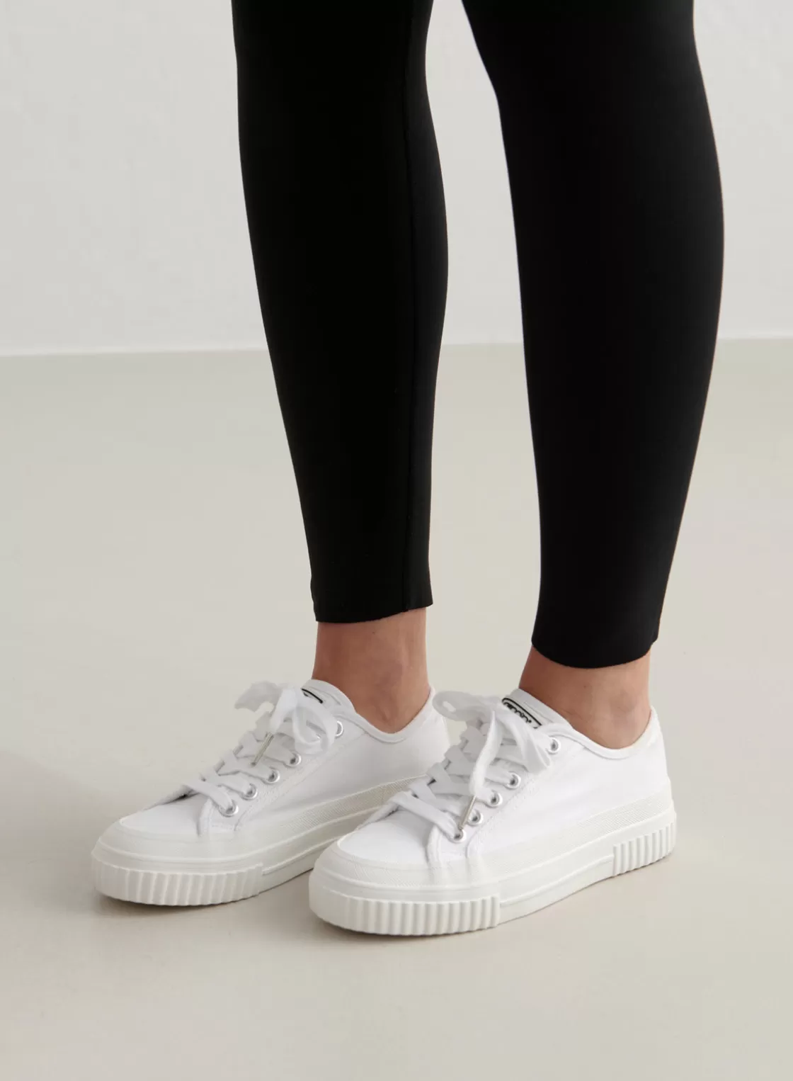 AIM’N Cotton Canvas Sneakers White Online