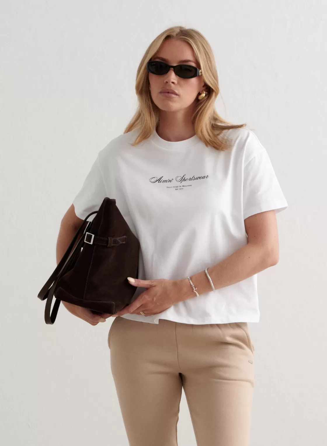AIM’N Heritage Boxy T-shirt White Outlet