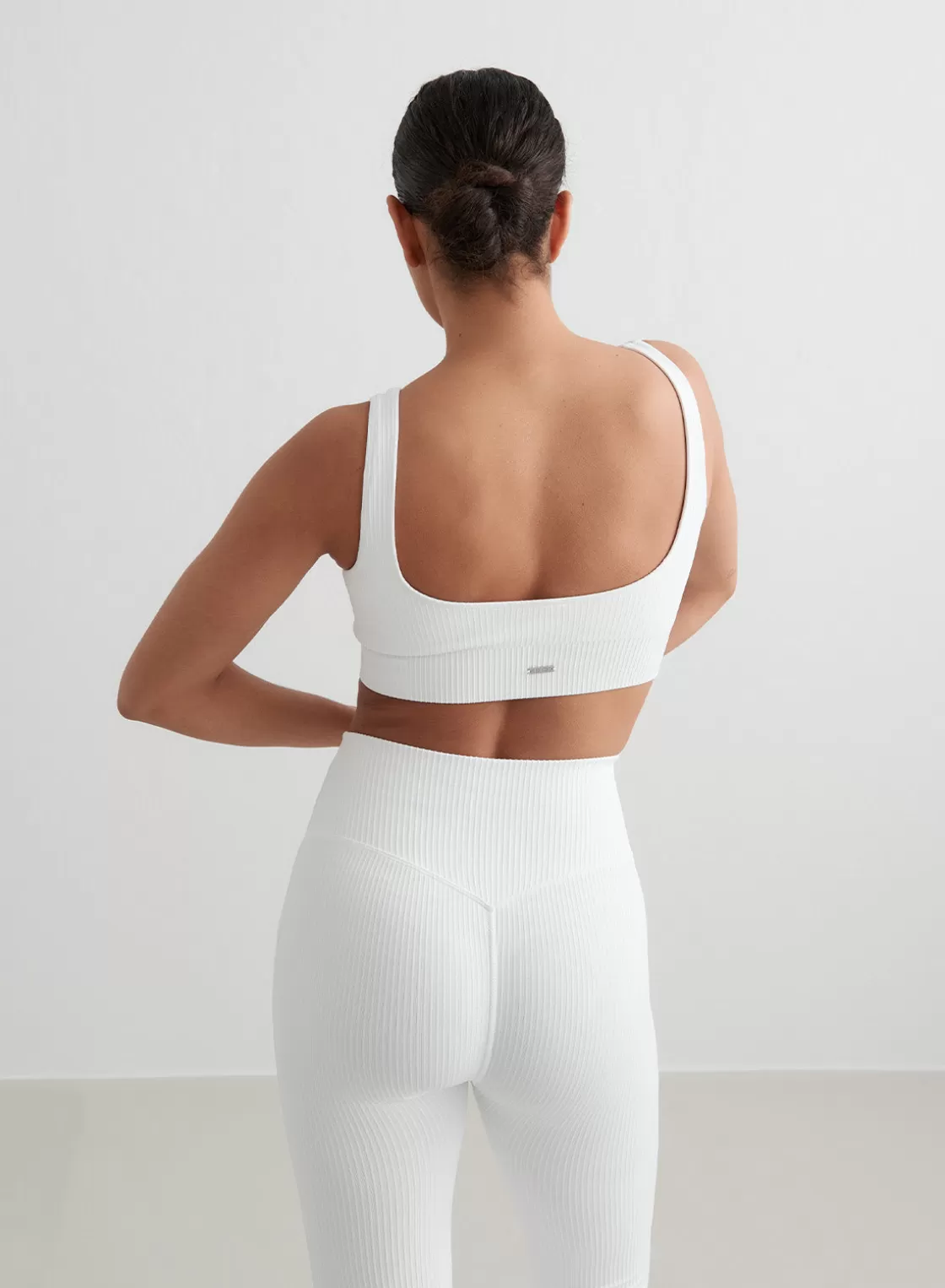 AIM’N Ribbed Seamless Bra White Fashion