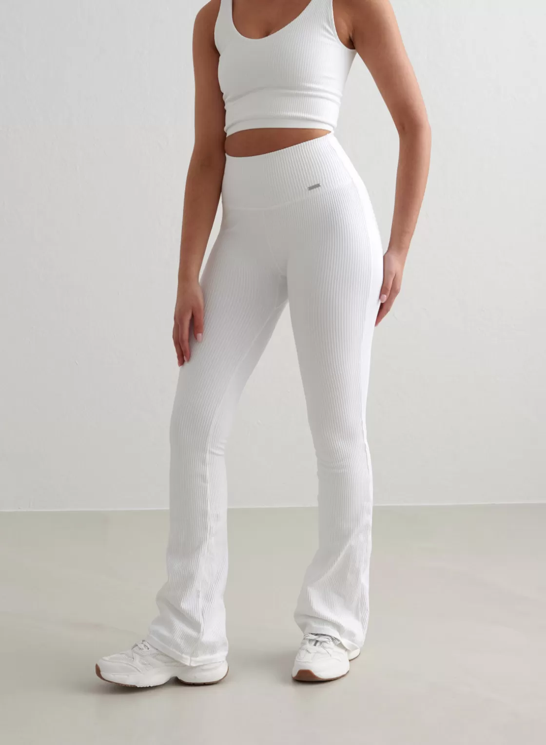 AIM’N Ribbed Seamless Flare Tights White Best Sale