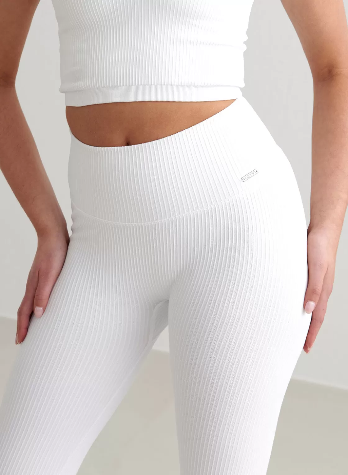 AIM’N Ribbed Seamless Tights White Cheap