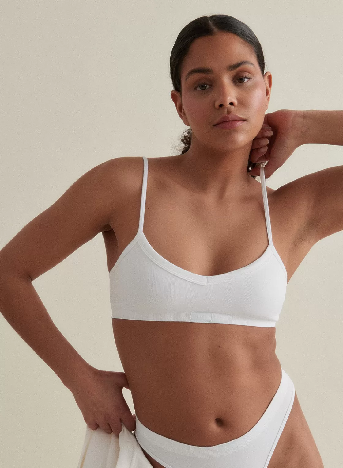 AIM’N Seamless Bra White Best Sale