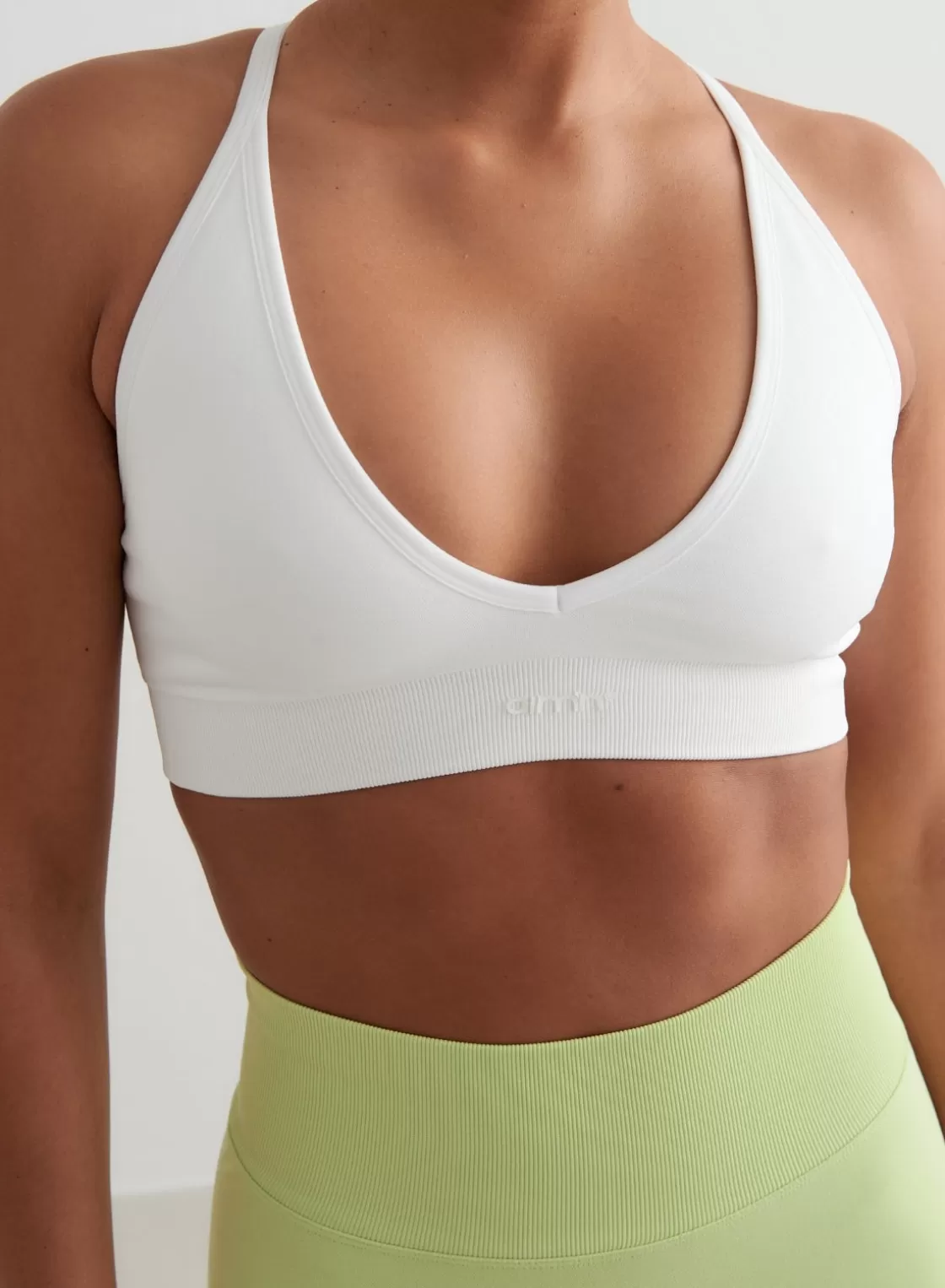 AIM’N Shape Seamless Cross Back Bra White Sale