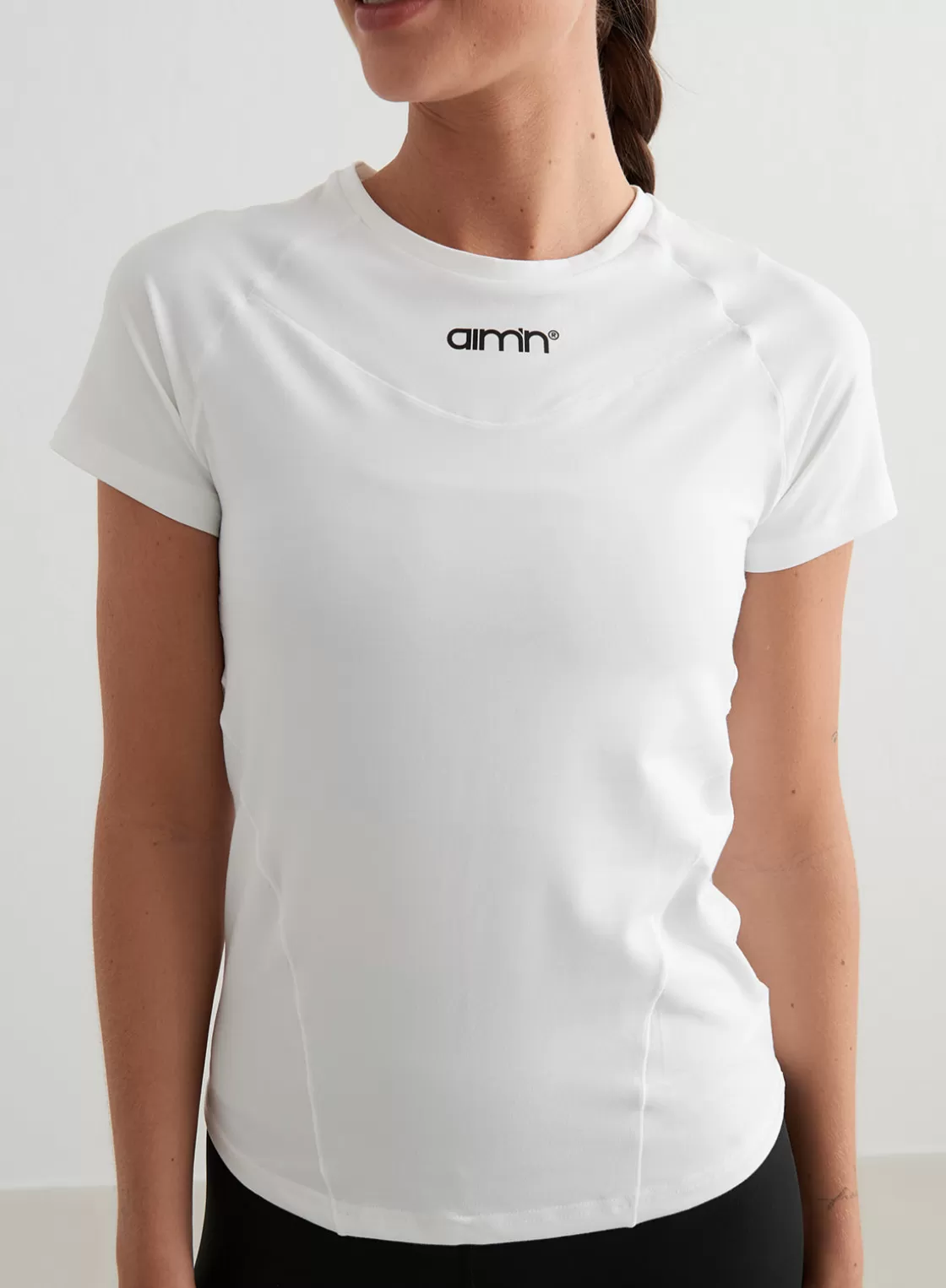 AIM’N Soft Basic Short Sleeve White Outlet